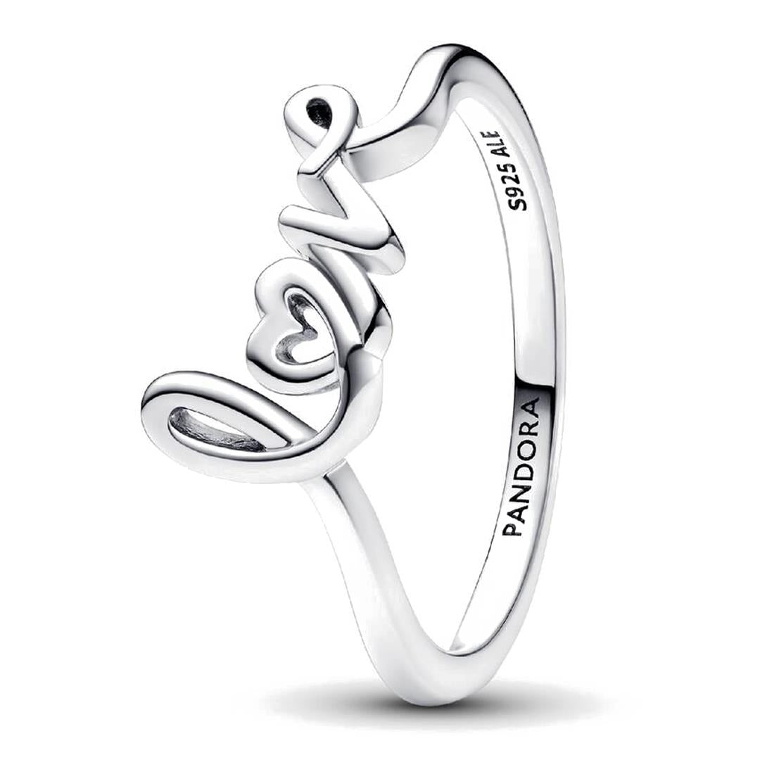 Pandora Handwritten Love Ring Size 9