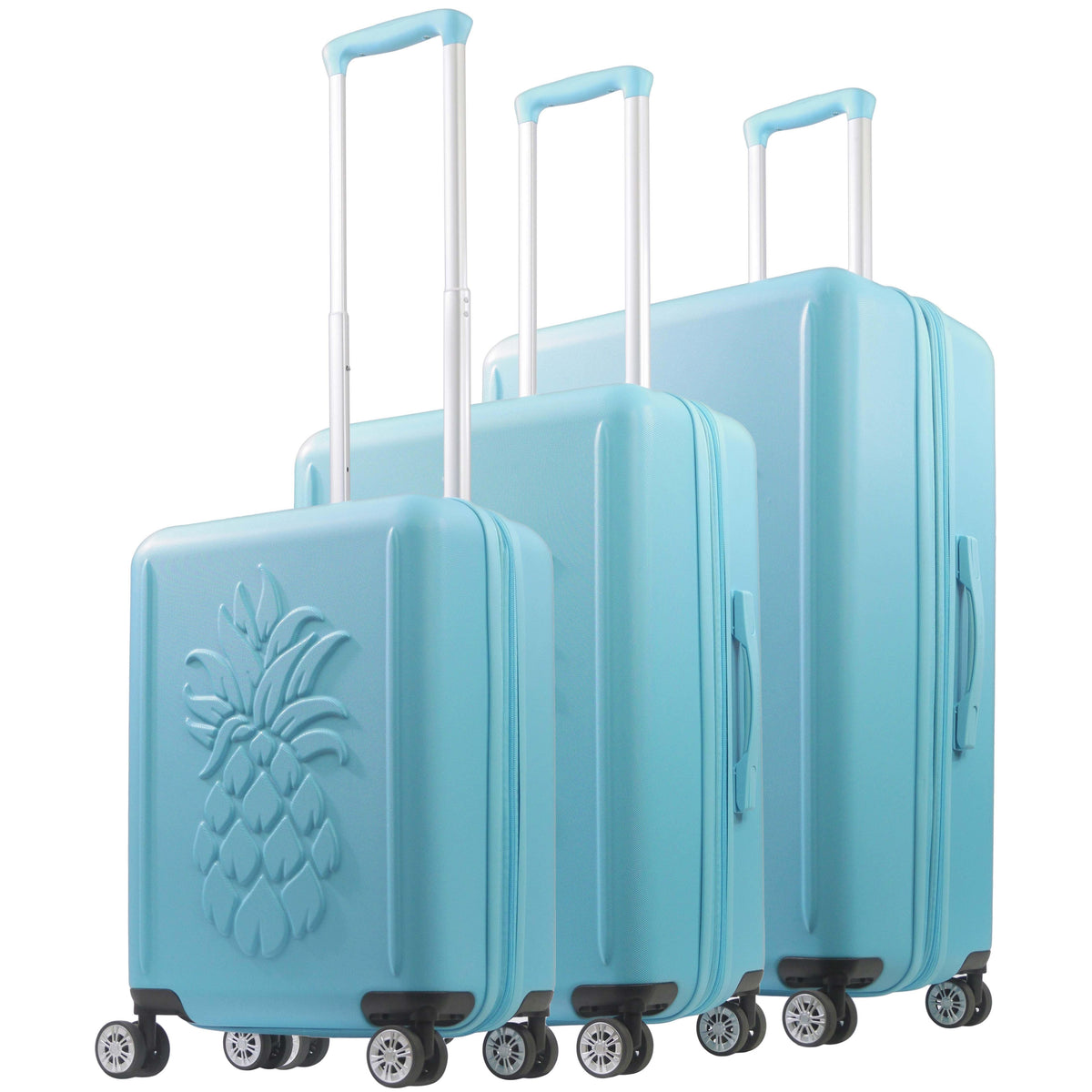 Tommy Bahama Luggage 3D Pineapple Hardside Luggage Set Size 3 Pieces