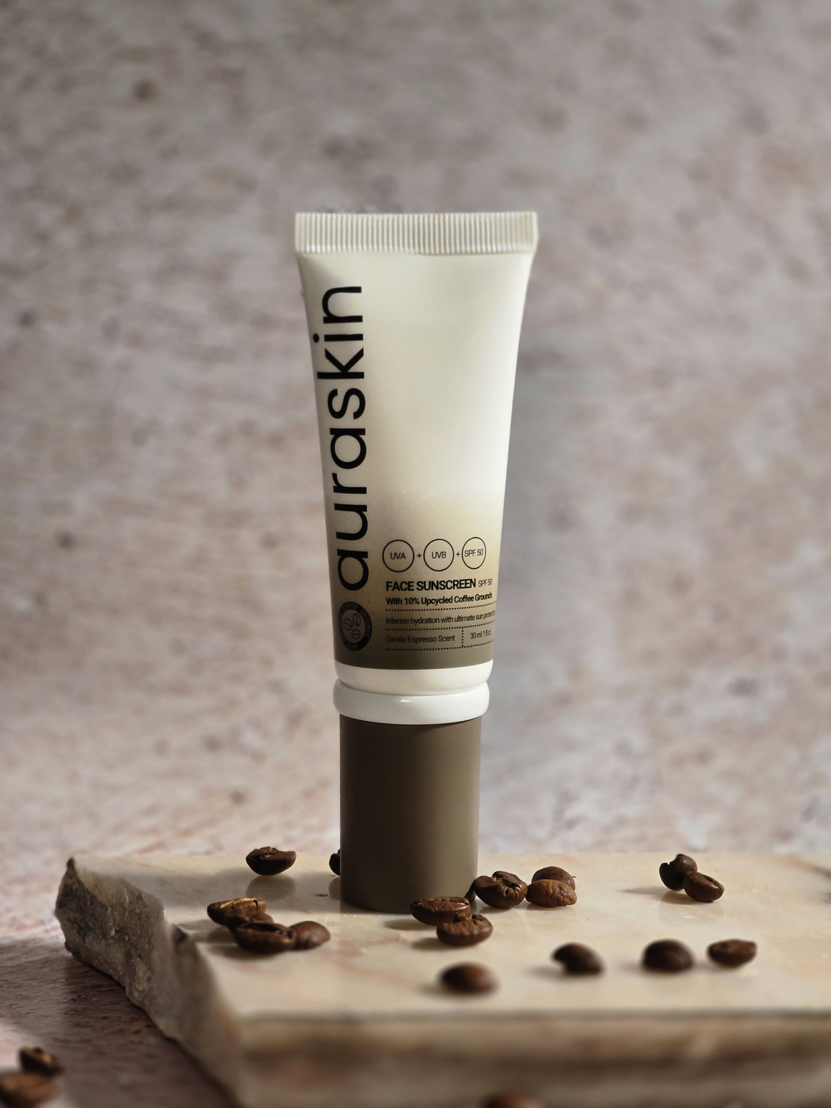 Auraskin Face Sunscreen Espresso SPF 50 30ml
