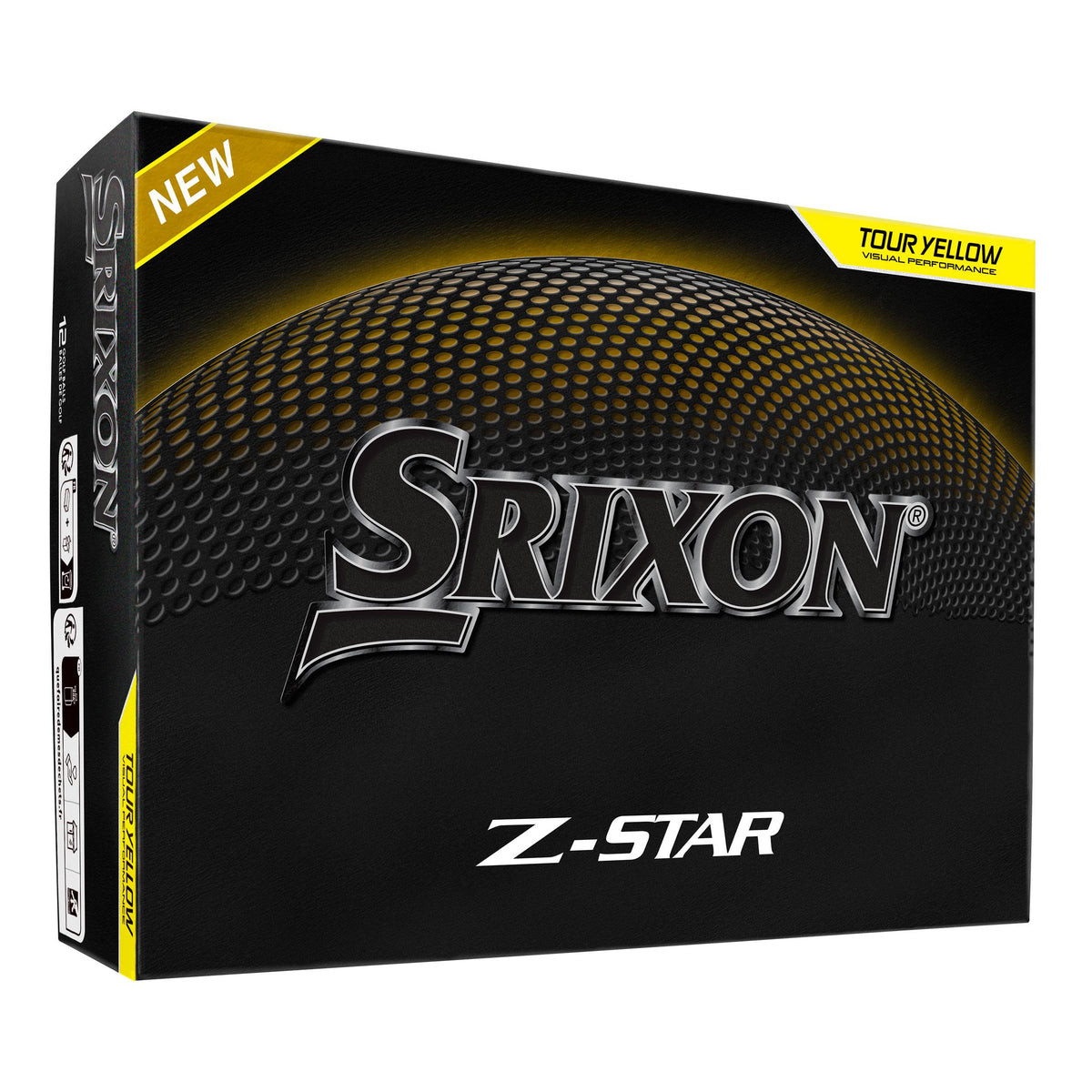 Srixon Z-Star 9 Tour Yellow Golf Balls - 1 Dozen