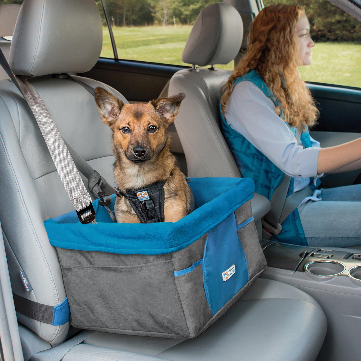 Kurgo Heather Booster Seat For Dogs & Cats Charcoal