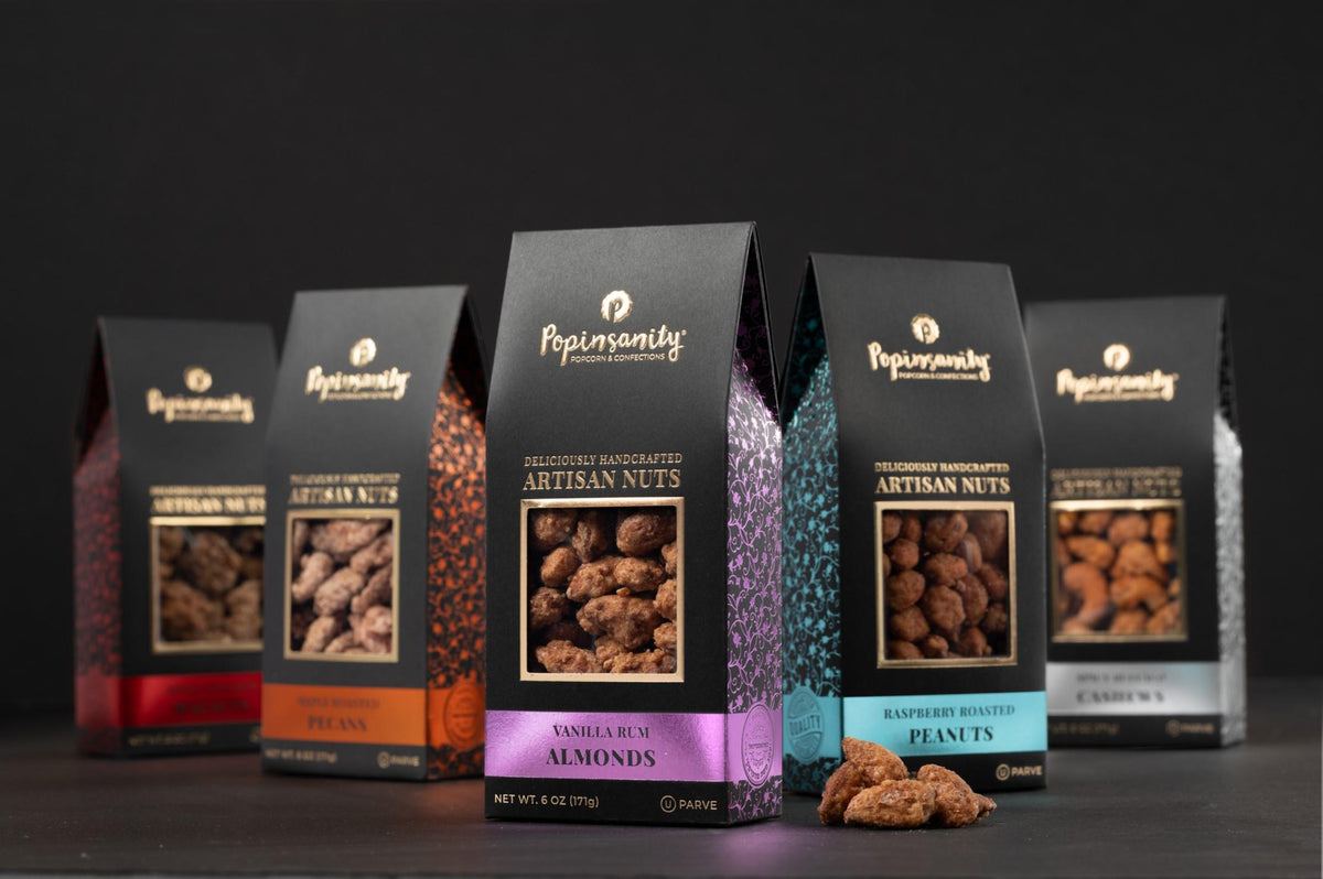 Popinsanity 6pk Nuts Set - 3 Nuts/Flavors x 2