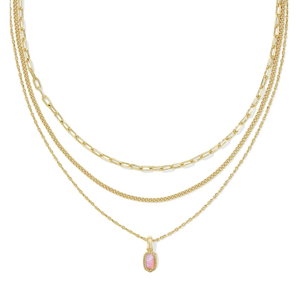 Kendra Scott Mini Elisa Triple Strand Necklace