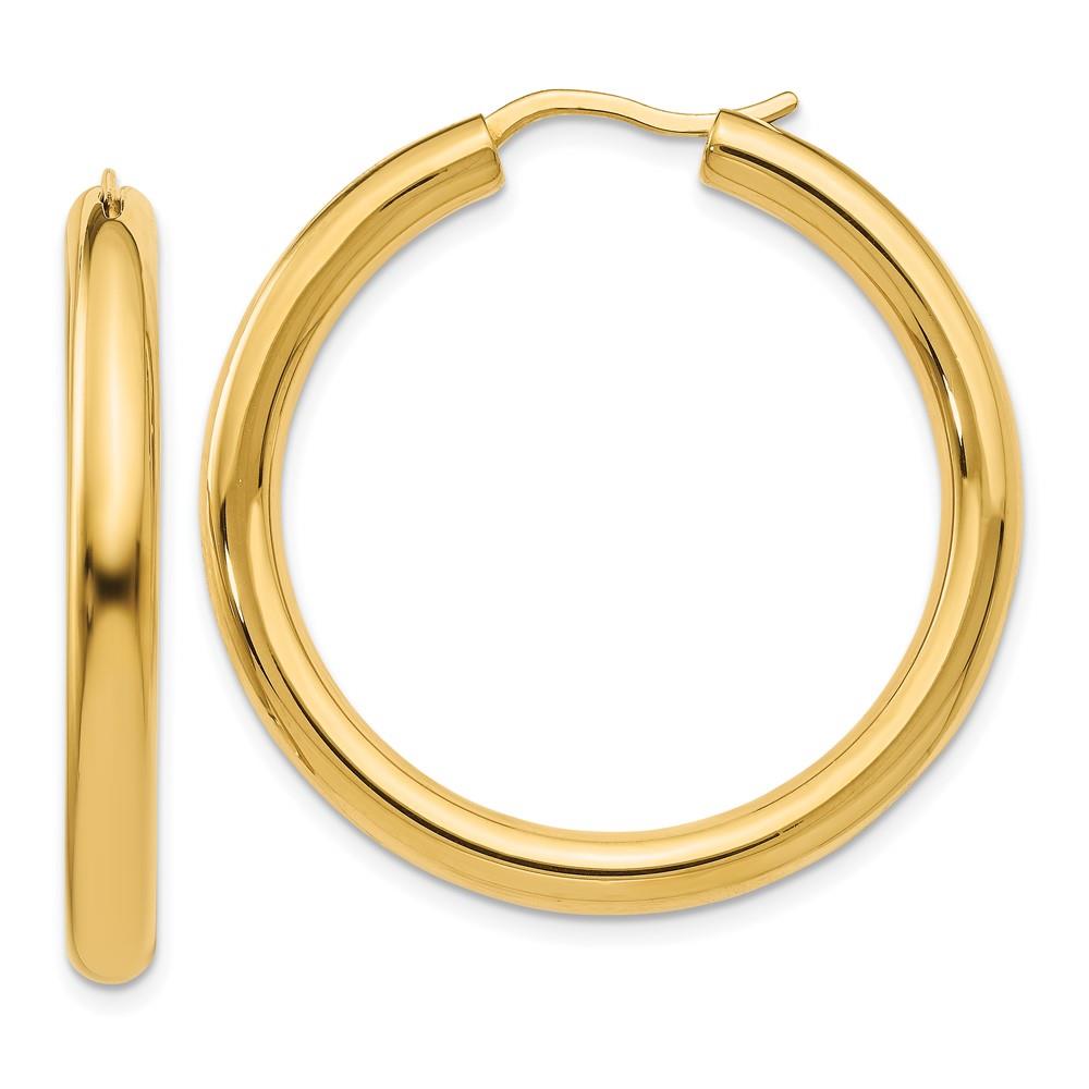 Distinctive Sterling Silver Gold-plated 3.5mm Tube Earrings