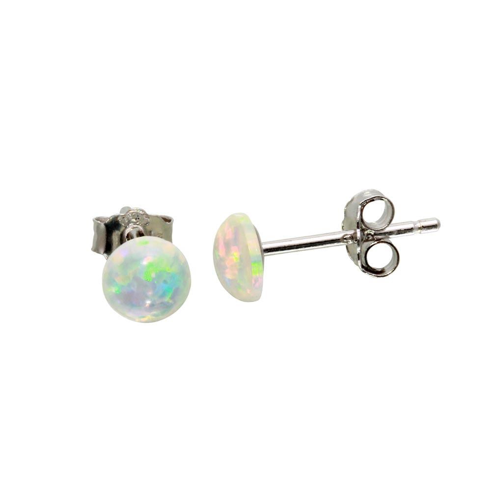 Infinity Luxe Jewelry Collection Opal Cz Stud Earrings