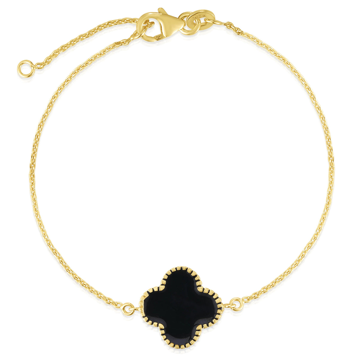 Jilco Inc Black Clover Bracelet