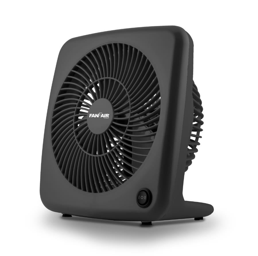 Impecca FanFair 7" Personal Box Fan - Black