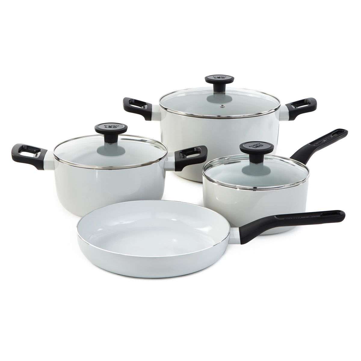 BergHOFF Leo Glints Non-Stick Non-Stick Recyled Aluminum 7pc Set, Spirit