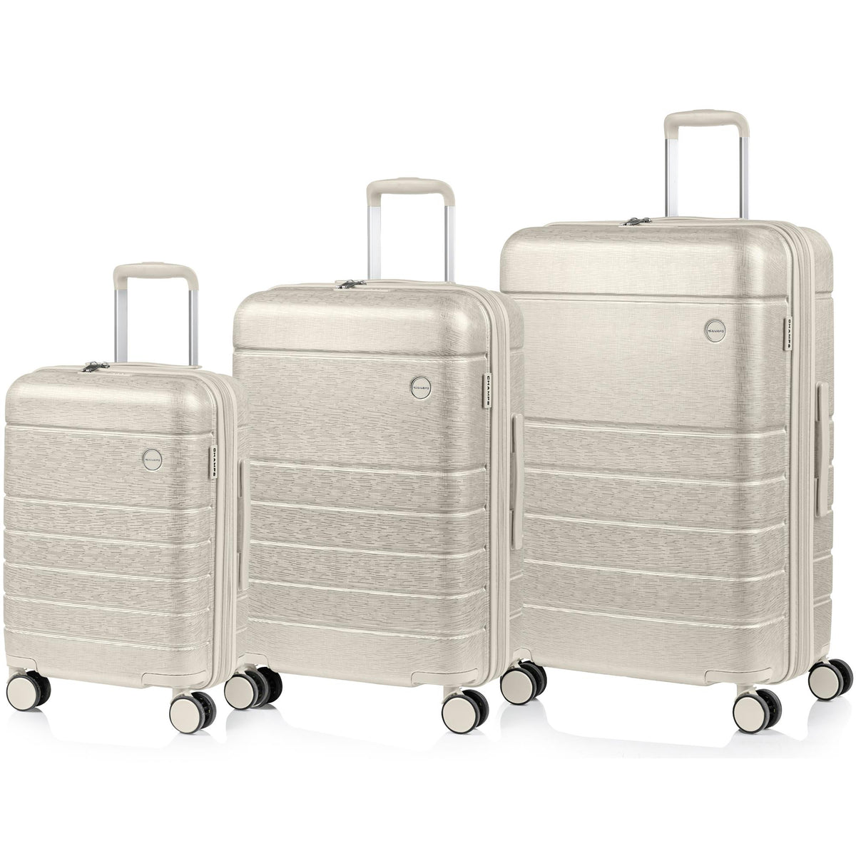 Champs Luggage Linen II 3-Pcs Luggage Set Size 3 Piece Set