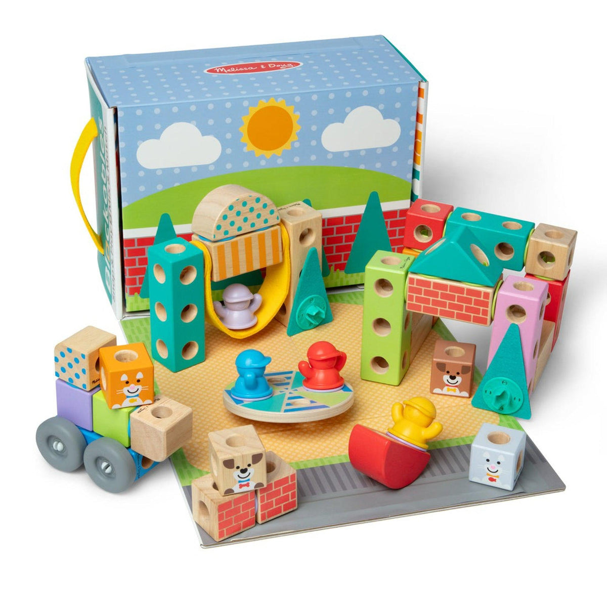 Melissa & Doug Blockables Town Play Set Ages 2-7 Years