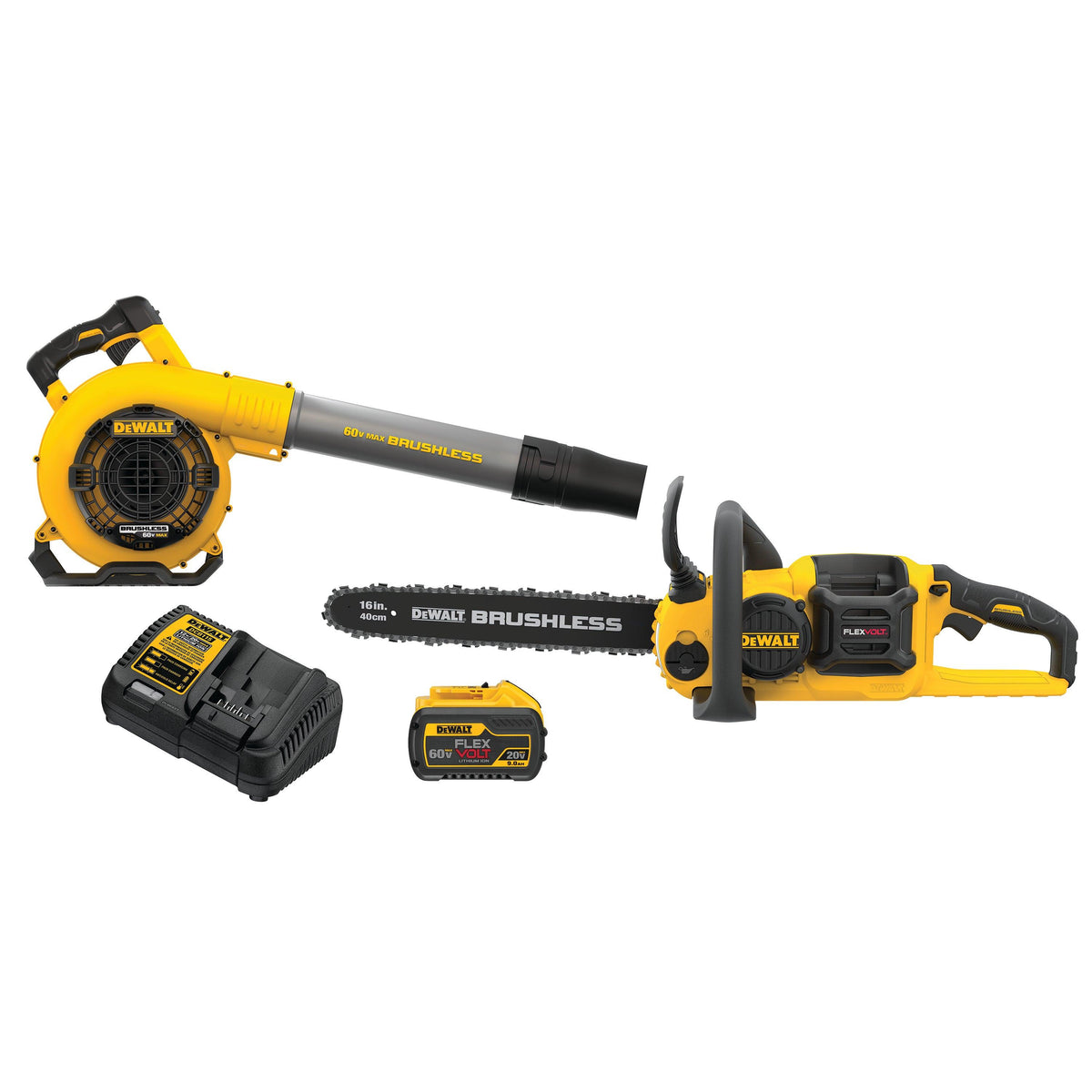 DeWalt 60V MAX Chainsaw & Blower Combo Kit w/ 9.0Ah Battery