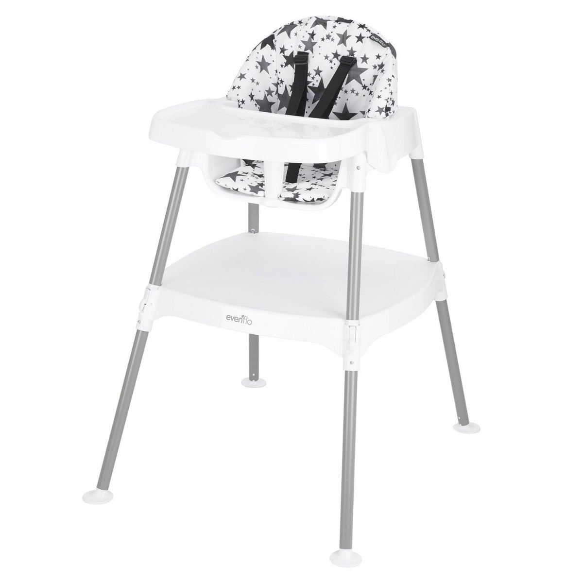 Evenflo Eat & Grow 4-Mode Convertible High Chair Pop Star White