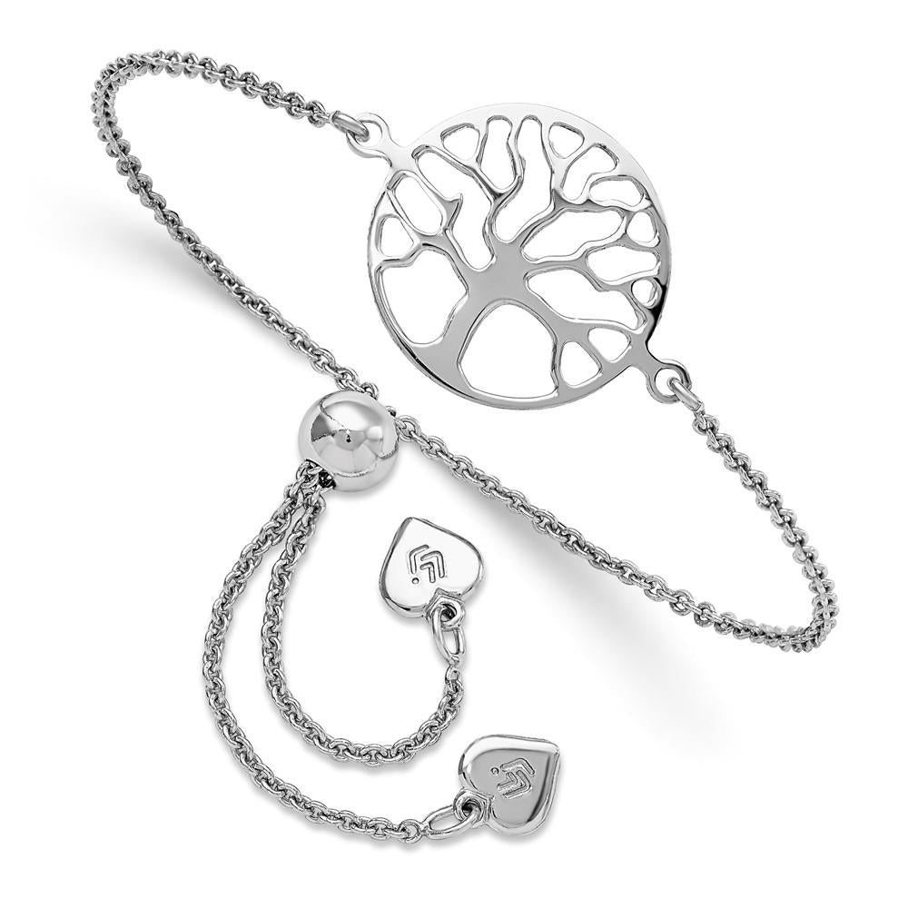 Distinctive Sterling Silver Tree of Life Adjustable Bracelet