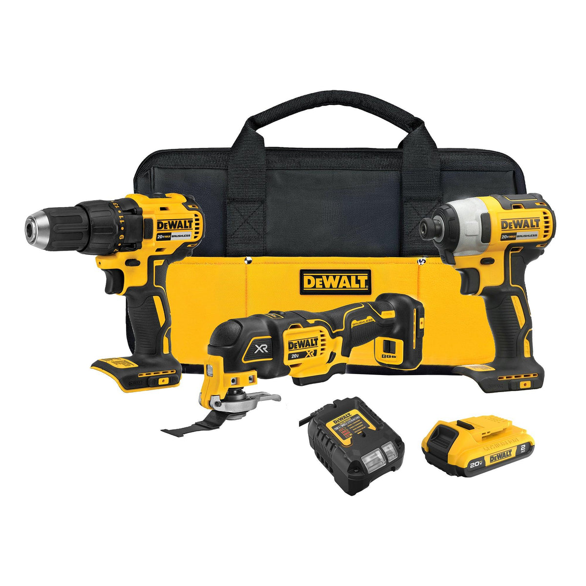 DeWalt 20V MAX 3 Tool Combo Kit - Drill/Driver Impact Driver Oscillating Multi-Tool