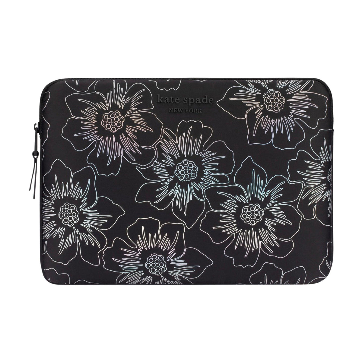 16" Kate Spade Laptop Puffer Sleeve Hollyhock Iridescent Black