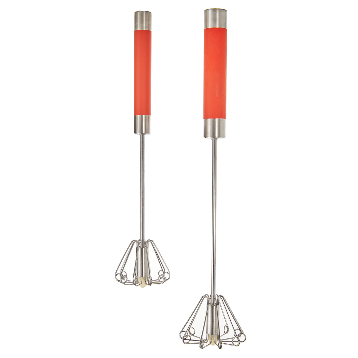 BergHOFF Essentials 2Pc 18/10 Stainless Steel Miracle Whisk Set, Red