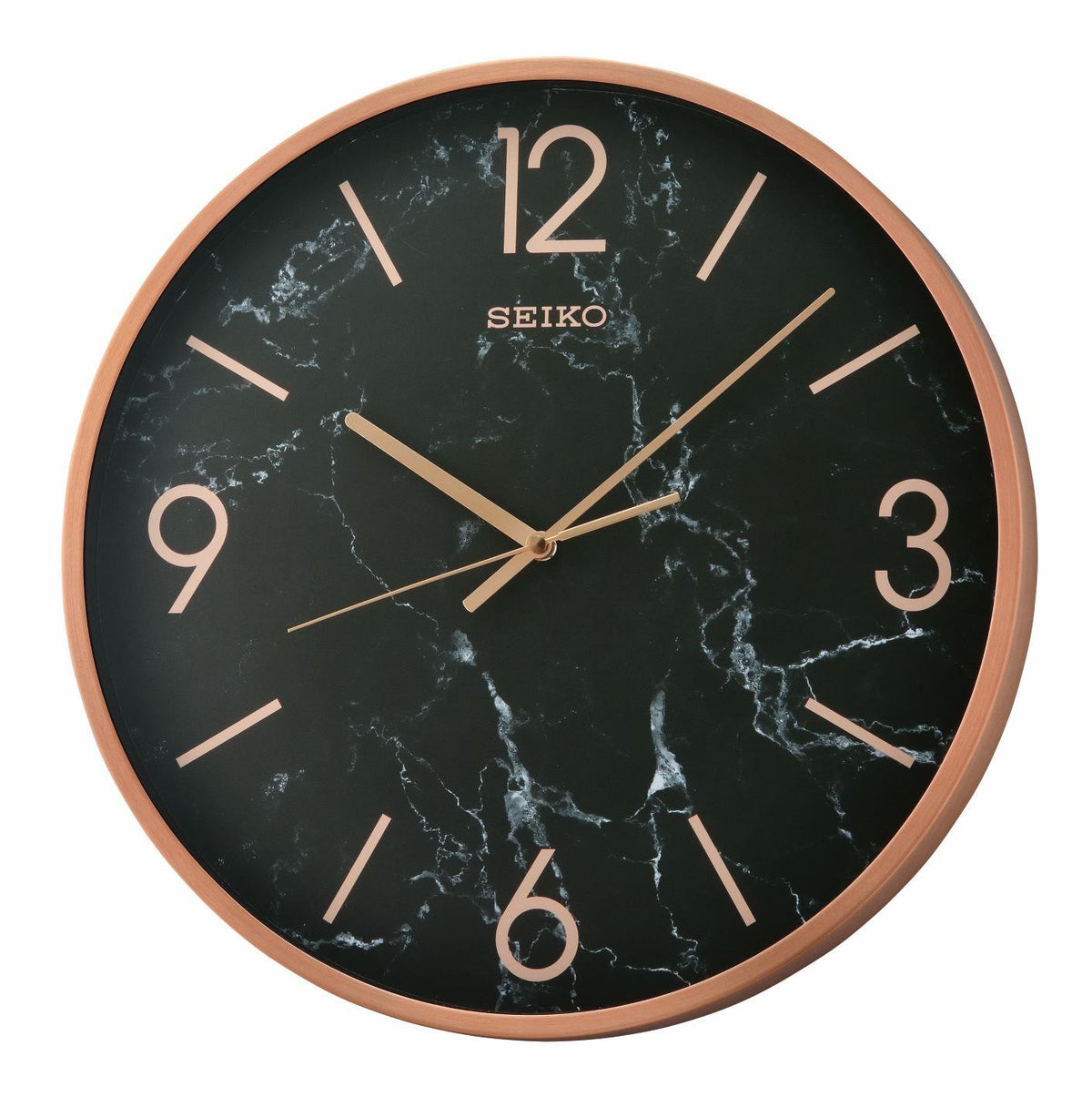 Seiko Clocks Wall, Quartz, Metallic Rose Gold
