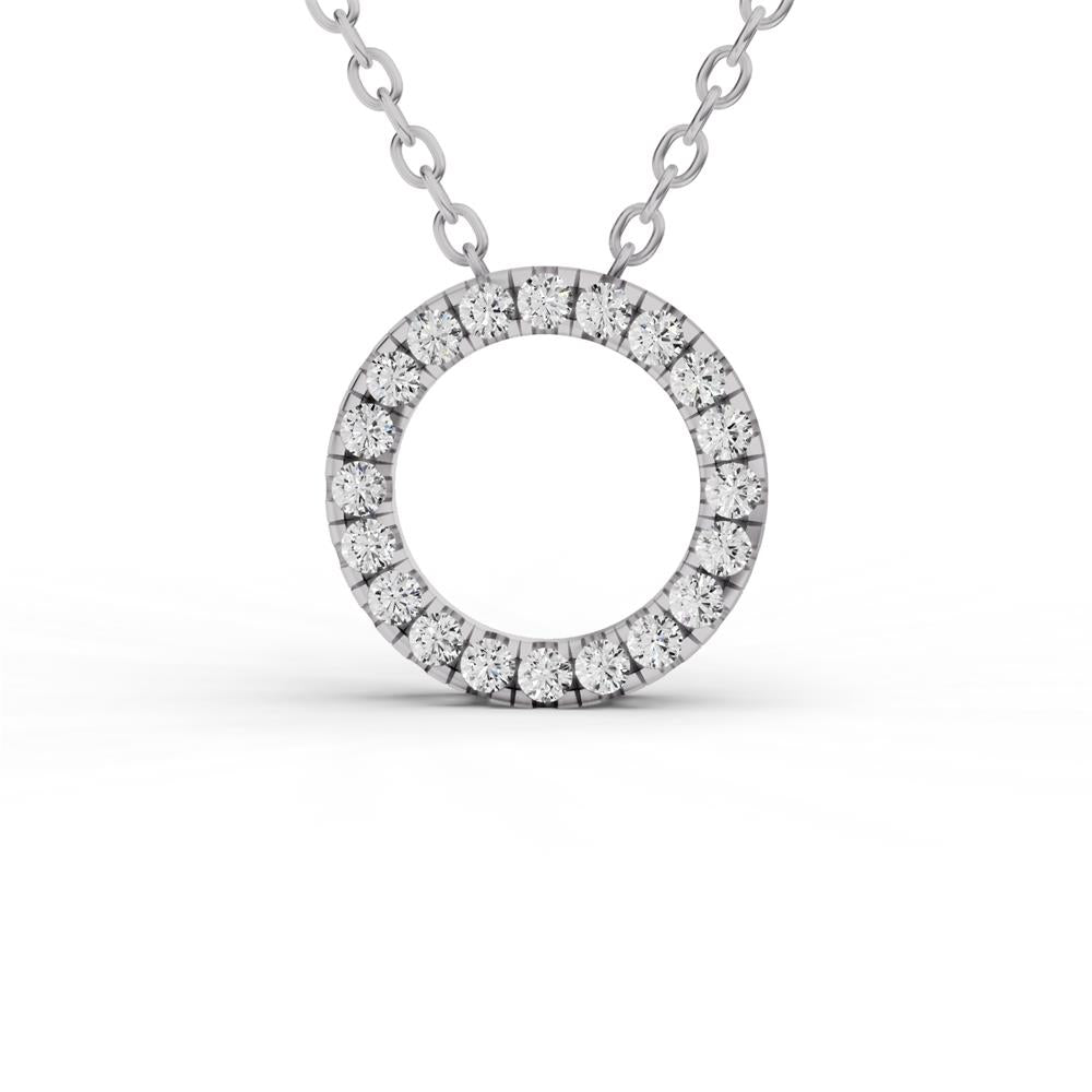 Prestige Boutique Diamonds Lab Diamond Basic Circle Pendant Size 2 CT