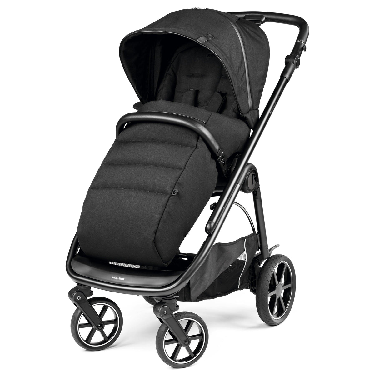 PEG Veloce Compact & Lightweight Stroller w/ Reversible Seat True Black
