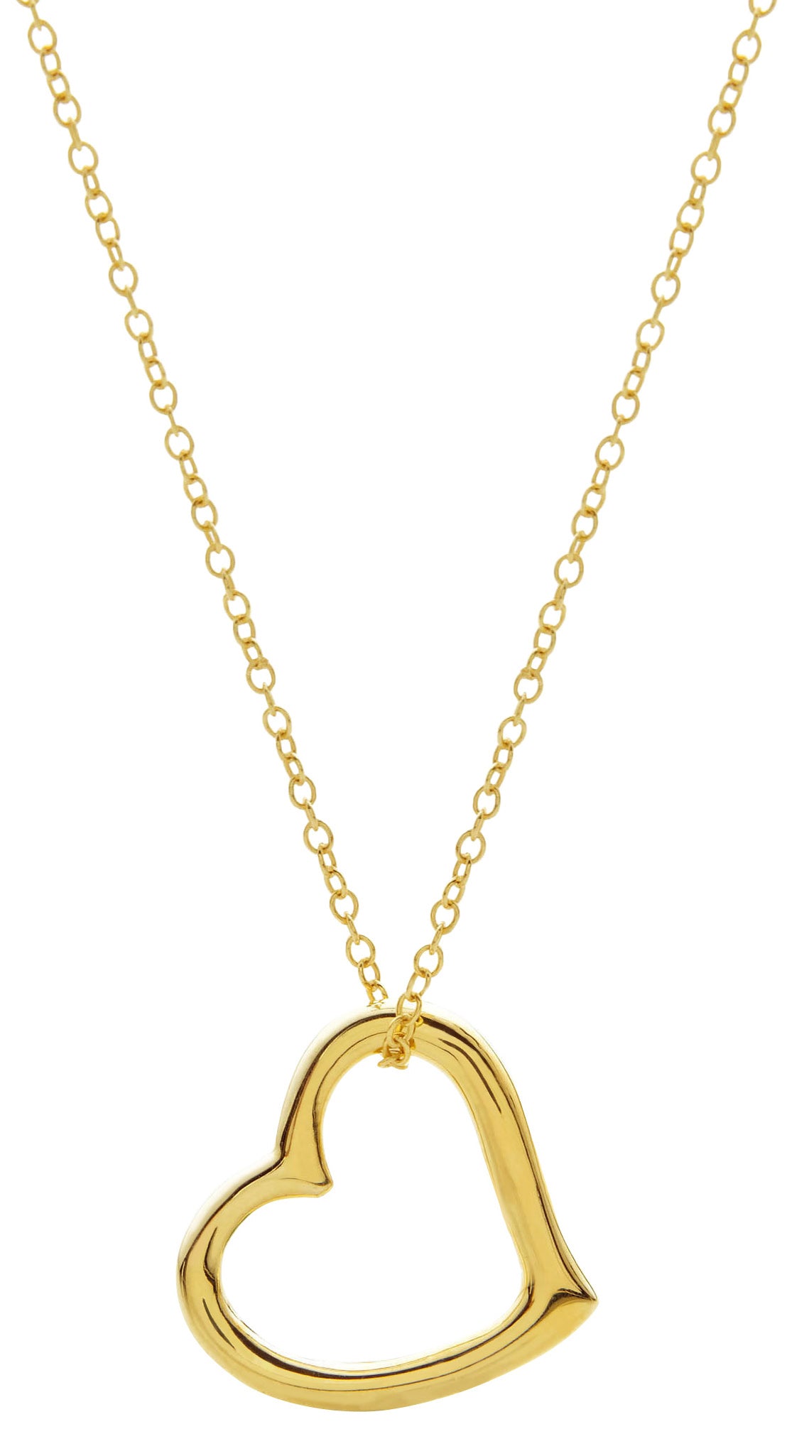 Jilco Gold Floating Heart Necklace