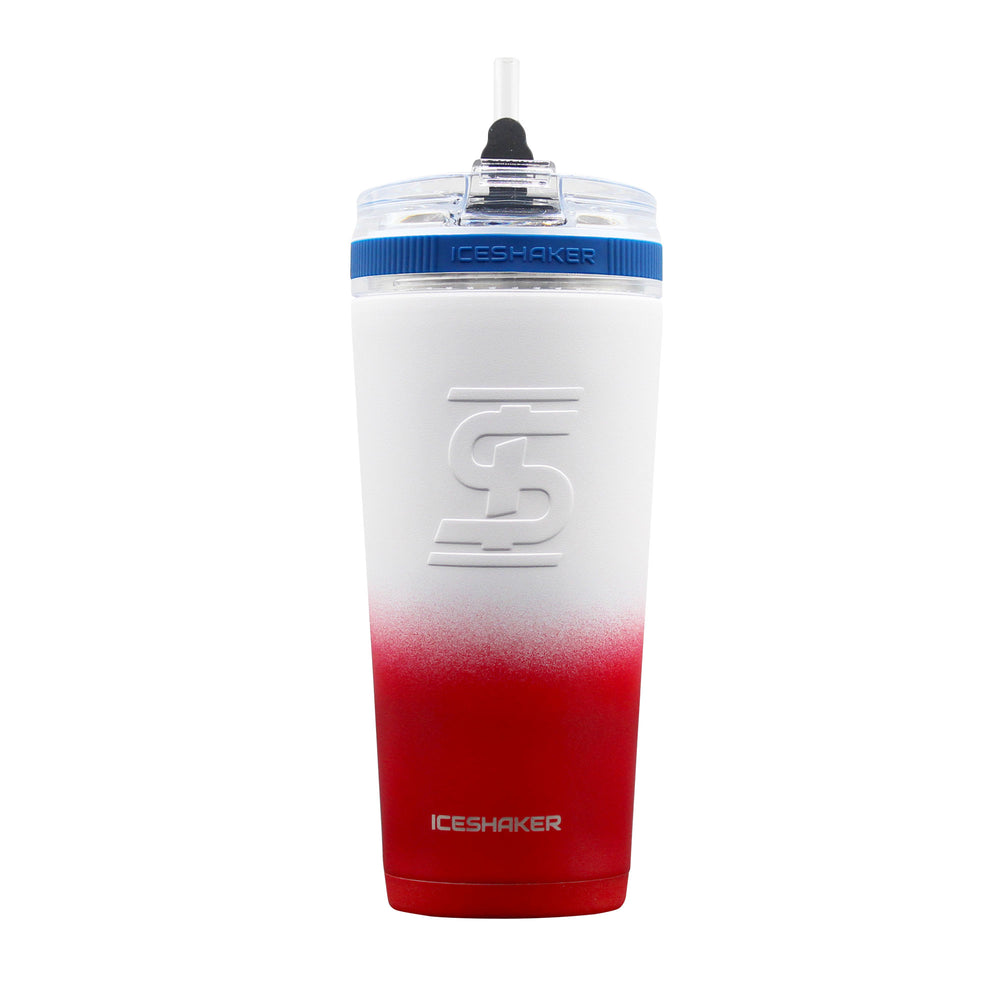 IceShaker 26oz Insulated Stainless Steel Shaker Bottle- Flex Lid with Straw