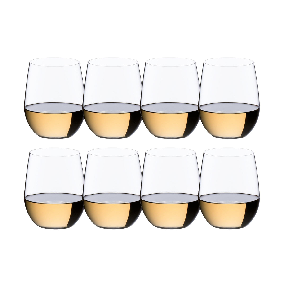 RIEDEL The O Wine Tumblers - Viognier/Chardonnay, Set of 8