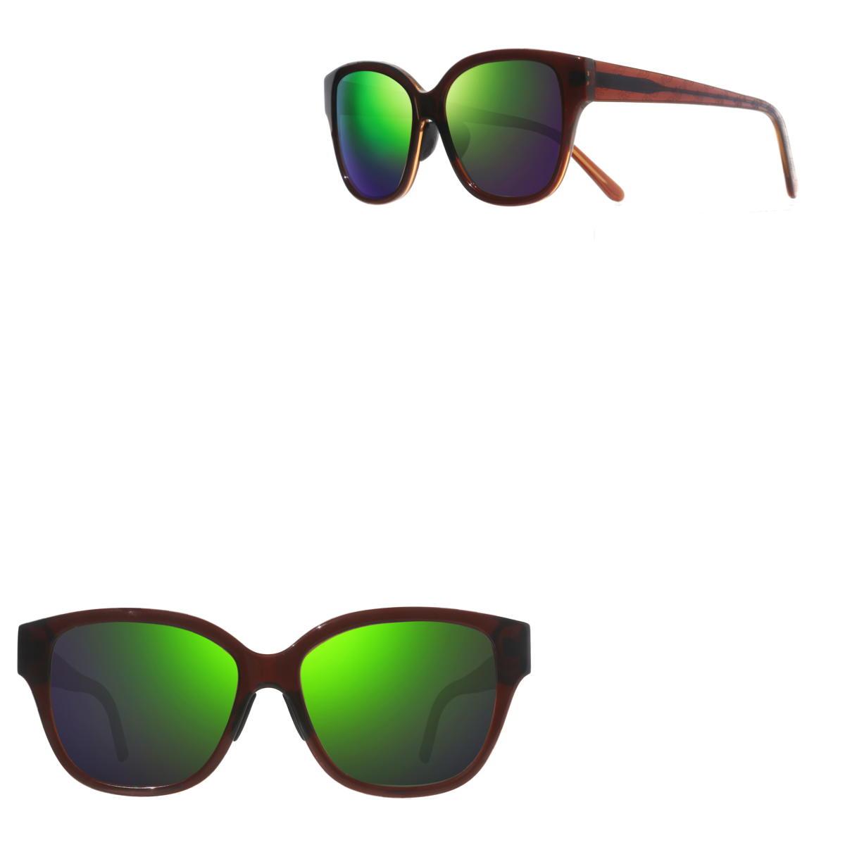 Revo Perry Modified Cat-Eye Sunglasses with Statement Temples