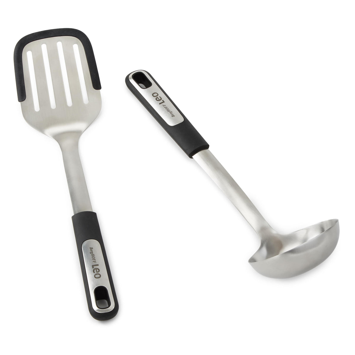 BergHOFF Graphite 2Pc Slotted Turner and Soup Ladle Set