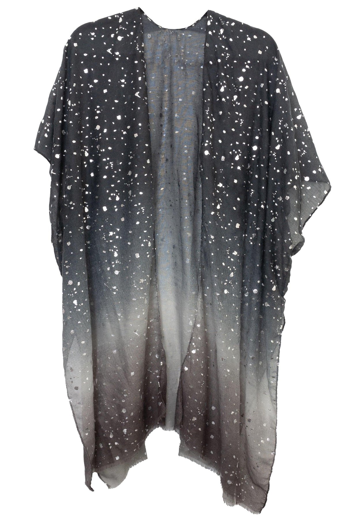 Jessica McClintock Ombre Kimono With Foil Specks