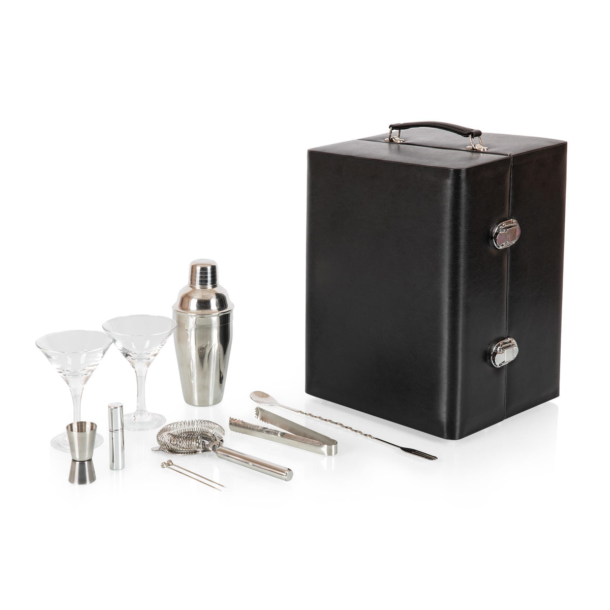Picnic Time Manhattan Cocktail Case - Black