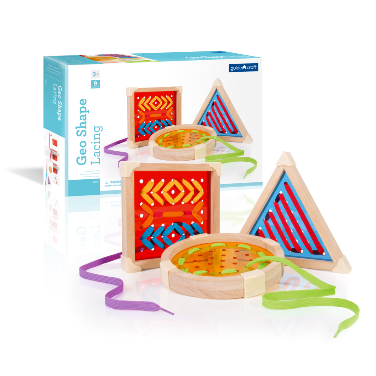 Guidecraft Geo Shape Lacing