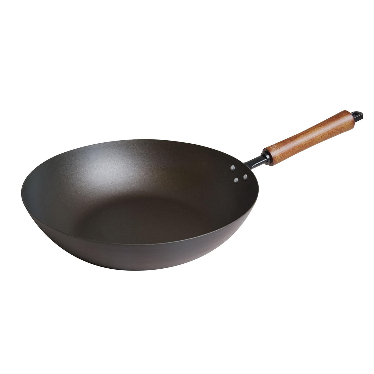 KitchenSupply Joyce Chen - Classic Series 12-Inch Carbon Steel Pre-seasoned Stir Fry Pan