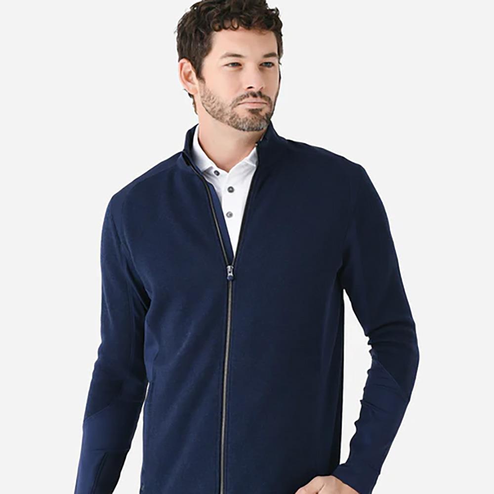 Greyson Men's Sequoia Full Zip Jacket-Maltese Blue-XL