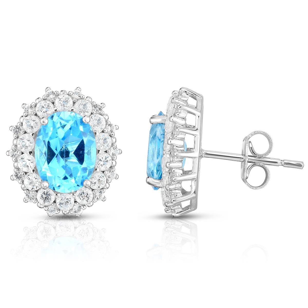 Jilco Inc Blue Topaz Earrings