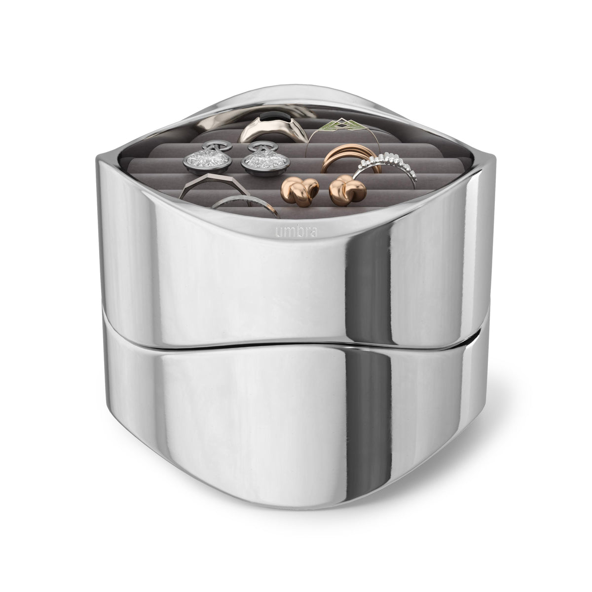 Umbra Wavy Jewelry Organizer Chrome