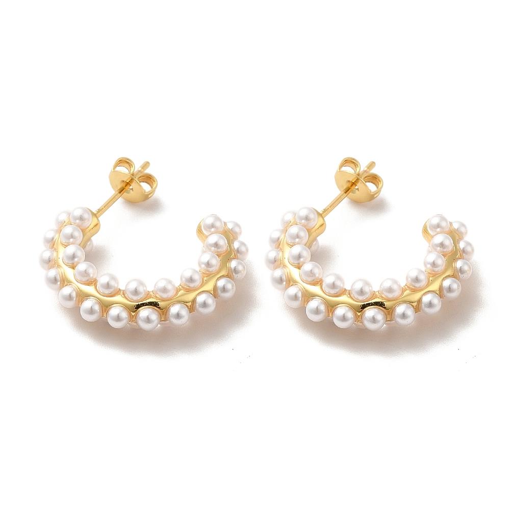 DKD Bubble Hoop Pearl Earrings