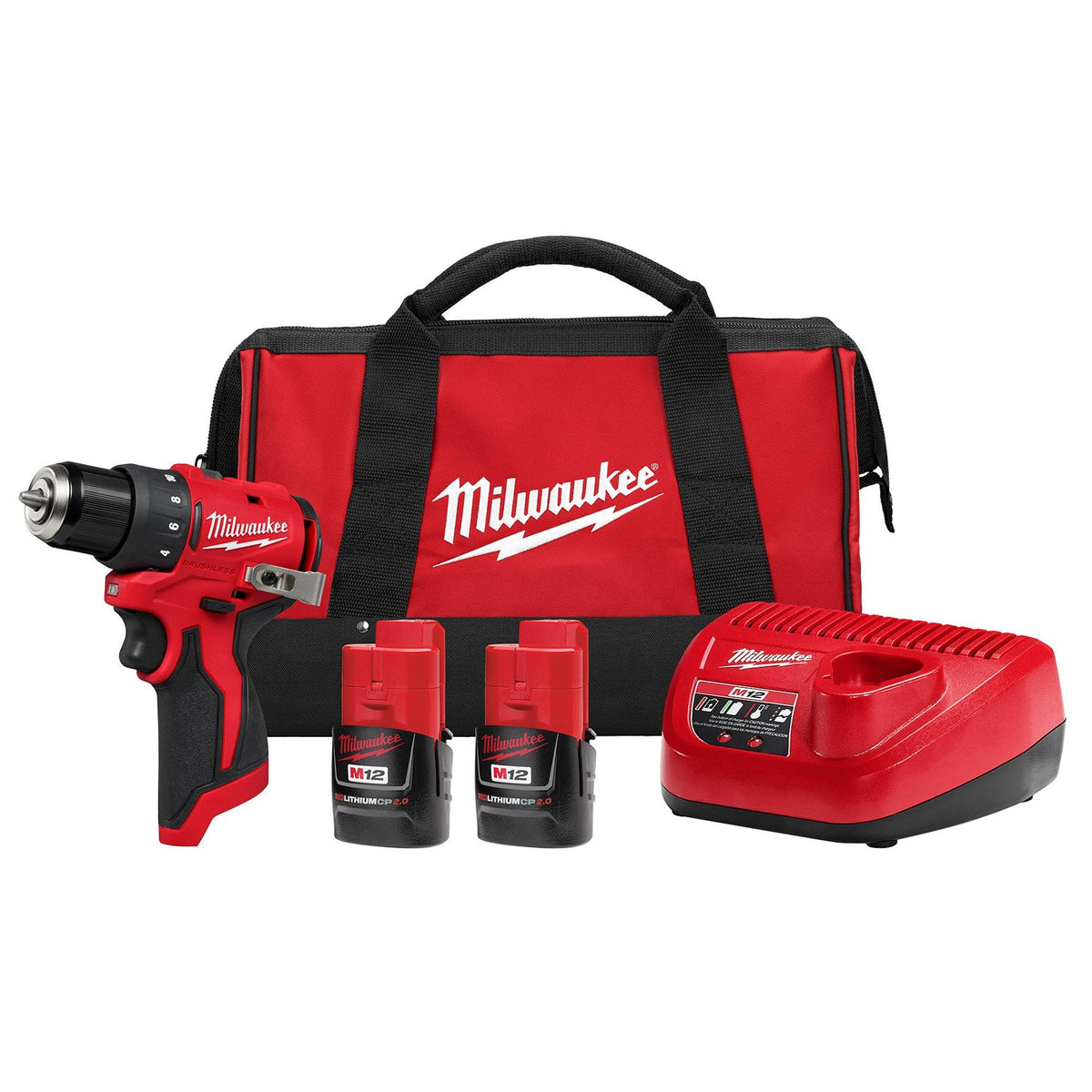 Milwaukee M12 Subcompact Brushless 3/8" Drill/Driver Kit
