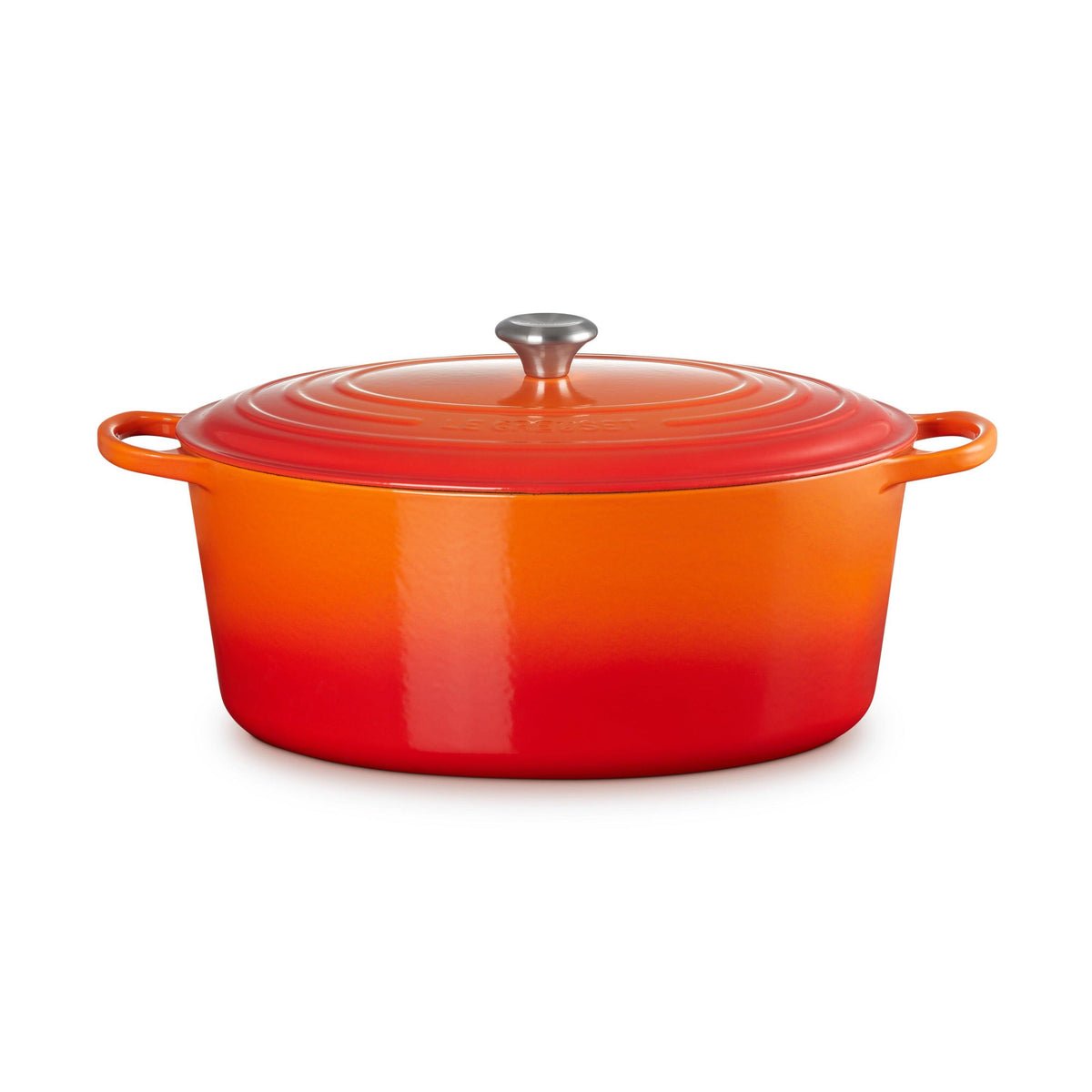 Le Creuset 15.5qt Signature Cast Iron Oval Dutch Oven Flame