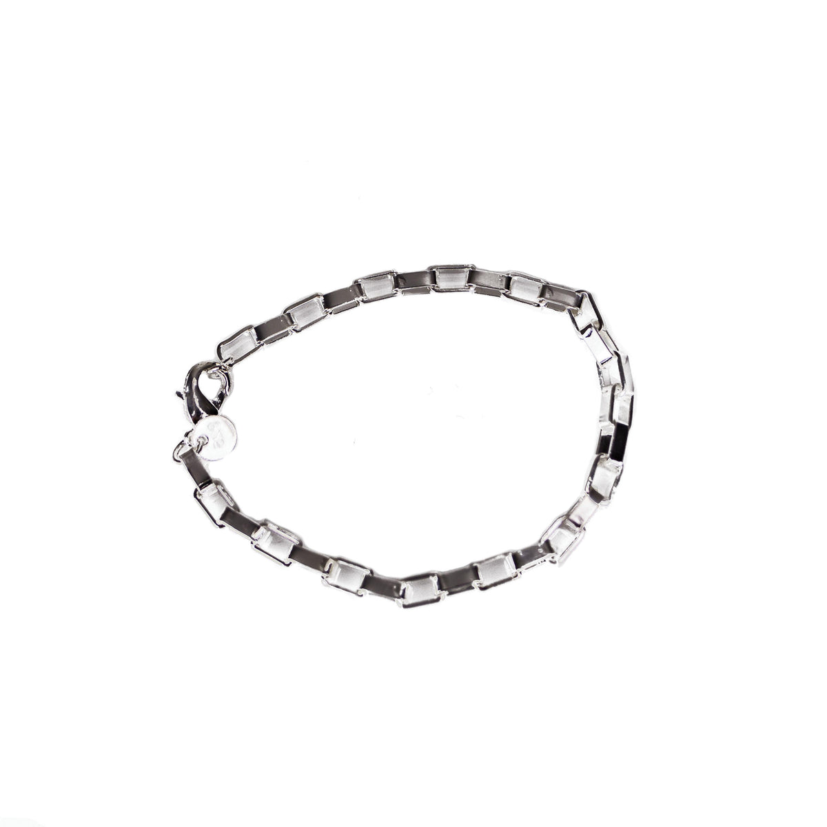 Completely Bella Silver Toned Box Link Bracelet