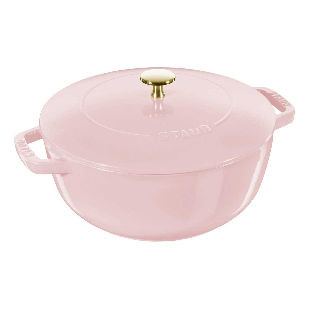 Staub 5qt Essential Cast Iron French Oven Pink Peony