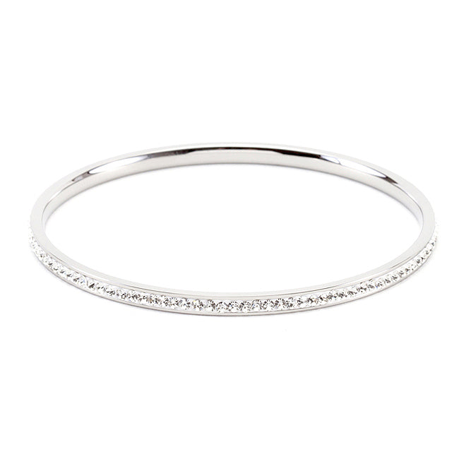 Completely Bella Thin Crystal Finished Bangle