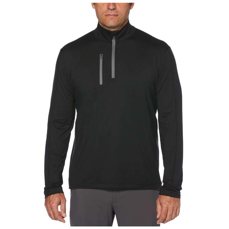 Callaway Mens Lightweight 1/4 Zip Pullover-Black-4X