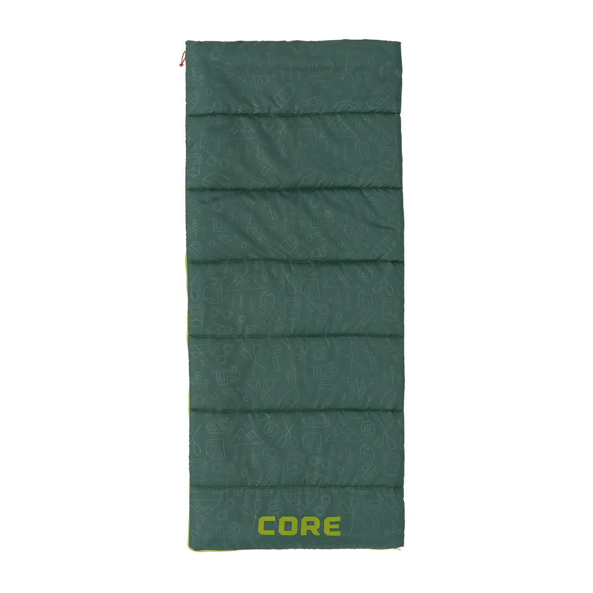 Core Equipment Warm Weather Youth Sleeping Bag Teal Meadow