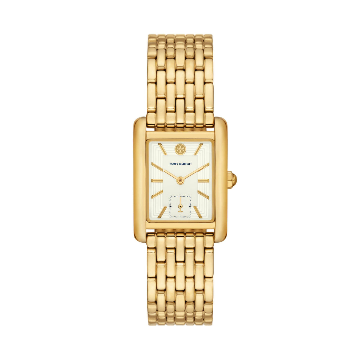 Tory Burch Ladies' Eleanor Gold-Tone Stainless Steel Watch White Dial