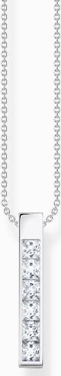 Thomas Sabo Necklace with White Stones Silver