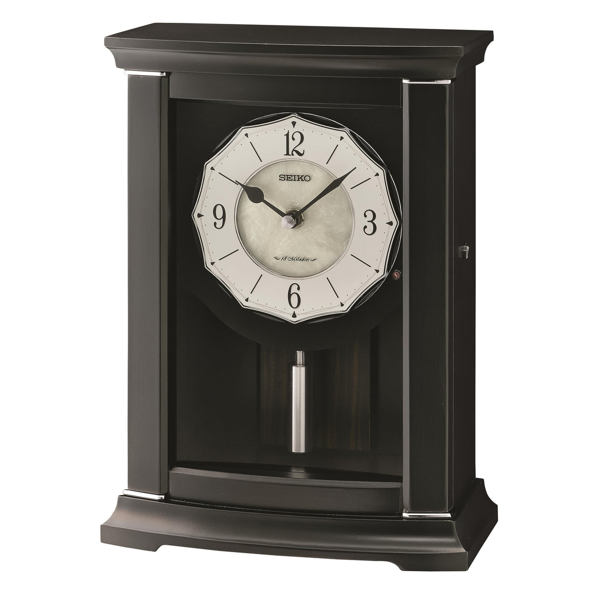 Seiko Clocks Mantel-Chime, Quartz, Black