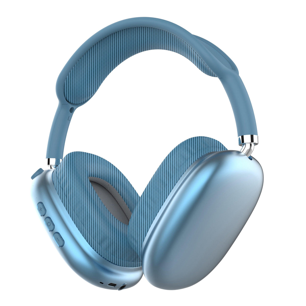 IQ Sound High Performance Wireless Headphones w/ Radio & Mic Blue