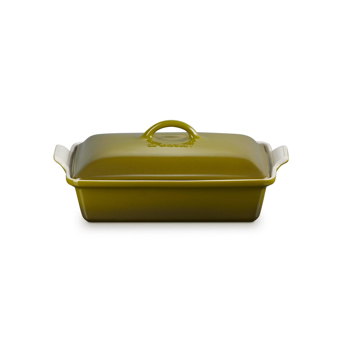 Le Creuset 4qt Heritage Stoneware Covered Rectangular Casserole Olive
