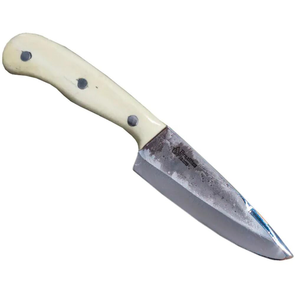 Brazilian Flame Hunter Elk 6-inch Stainless Steel Knife with Full Tang Handle