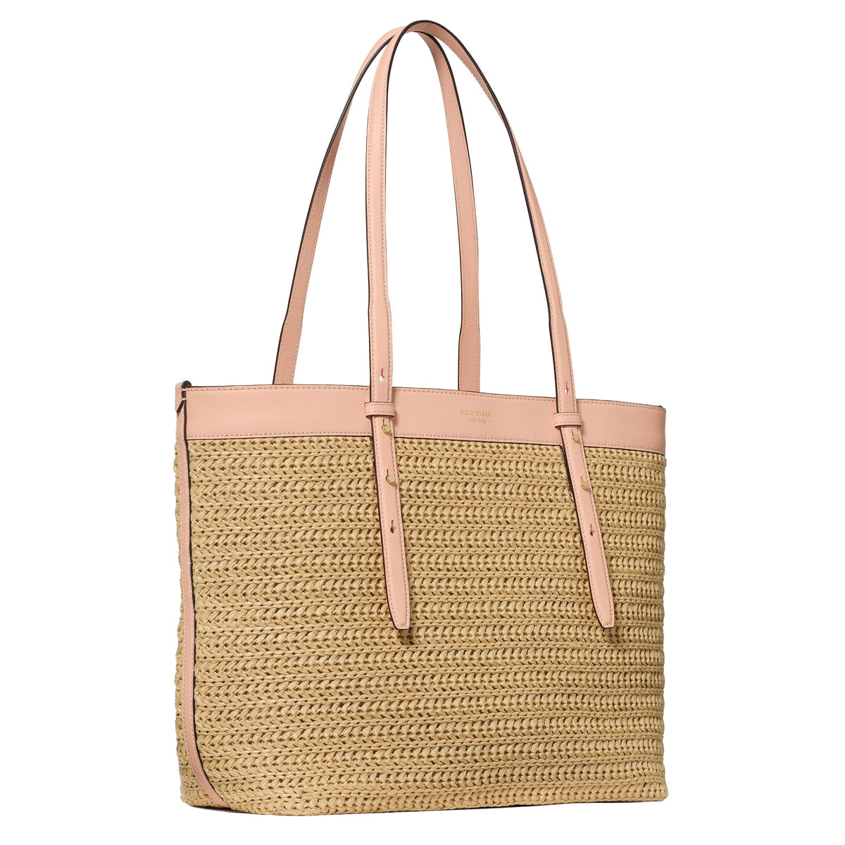 kate spade new york Do It All Straw Large Tote - Light Cantaloupe Multi